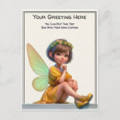 Whimsical Everyday Sentiment Storybook Fairy Briefkaart (Voorkant)