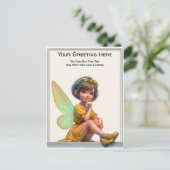 Whimsical Everyday Sentiment Storybook Fairy Briefkaart (Staand voorkant)