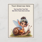 Whimsical Everyday Sentiment Storybook Fairy Briefkaart (Voorkant)