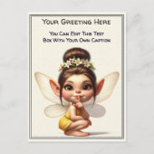 Whimsical Everyday Sentiment Storybook Fairy Briefkaart (Voorkant)