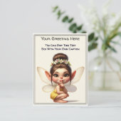 Whimsical Everyday Sentiment Storybook Fairy Briefkaart (Staand voorkant)
