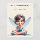 Whimsical Everyday Sentiment Storybook Fairy Briefkaart (Voorkant)