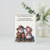 Whimsical Everyday Sentiment Verhalenboek Kunst Briefkaart (Staand voorkant)