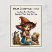 Whimsical Everyday Sentiment Vintage Art Postcard Briefkaart (Voorkant)