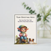 Whimsical Everyday Sentiment Vintage Kunstansichtk Briefkaart (Staand voorkant)
