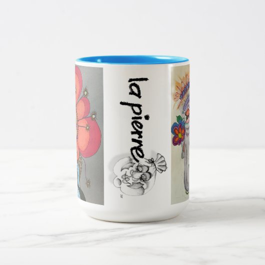 Whimsical Face Mok (Center)