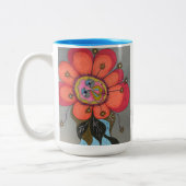 Whimsical Face Mok (Links)