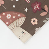 Whimsical Fair Gnomes and Mushrooms Personalized Fleece Deken (Hoek)