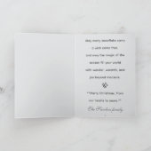 Whimsical Fairies and Elves Custom Christmas Kaart (Binnen)