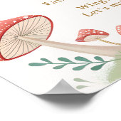 Whimsical Fairy 1st Verjaardagsfeest Magisch Welko Poster (Hoek)