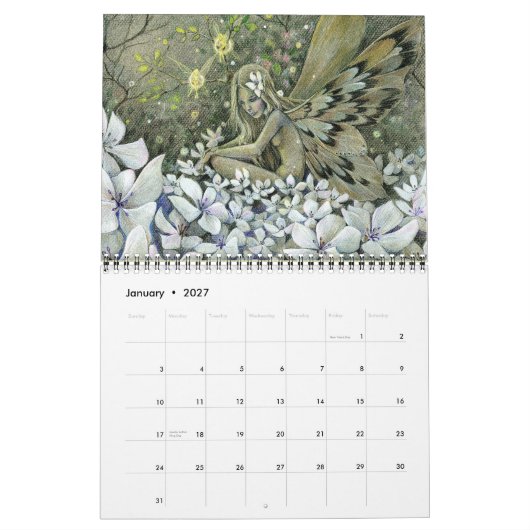 Whimsical Fairy Art Calendar 2015 Kalender (Jan 2027)