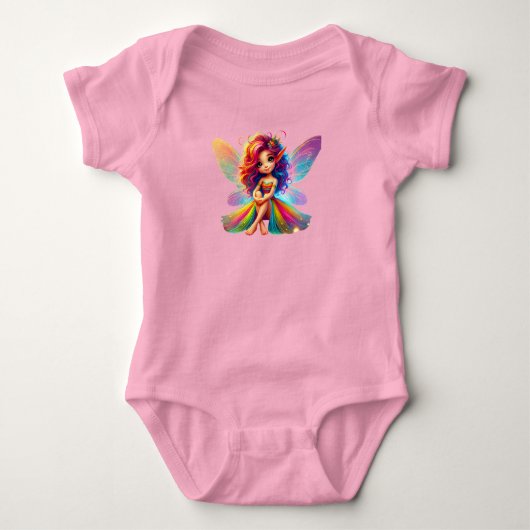 Whimsical Fairy Baby Bodysuit (Voorkant)