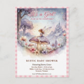 Whimsical Fairy Baby Shower Invitation Briefkaart (Voorkant)