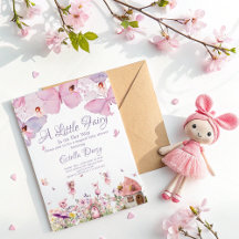 Whimsical Fairy Baby shower Invitation