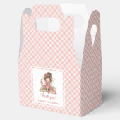 Whimsical Fairy Blush Pink Flowers Girl Favor Box Bedankdoosjes (Geopend)
