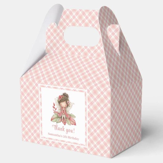 Whimsical Fairy Blush Pink Flowers Girl Favor Box Bedankdoosjes