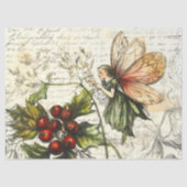 Whimsical  Fairy Botanical Berry Sketche Tissuepapier (Voorkant)