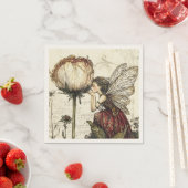 Whimsical  Fairy Botanical Floral Sketches Servet (Insitu)