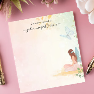 Whimsical Fairy Butterfly Garden Persoonlijke naam Notitieblok
