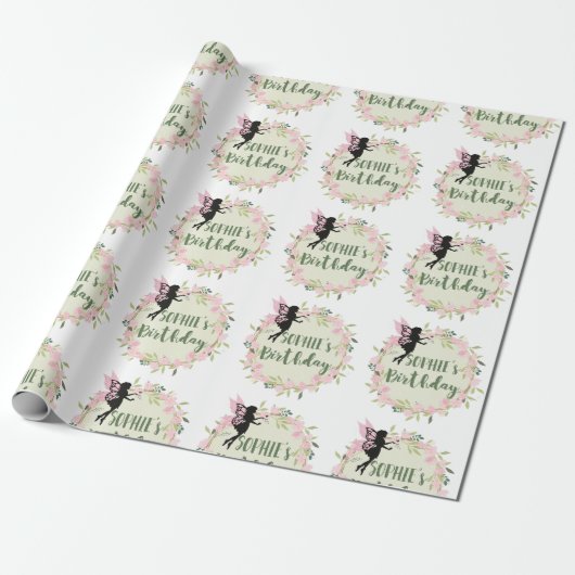 Whimsical Fairy Cadeaupapier (Uitgerold)