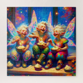 Whimsical Fairy Cousins Mashed Potatoes Fun Time Legpuzzel