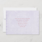 Whimsical Fairy Doll Retro Cute Bedankkaart (Achterkant)