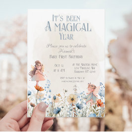 Whimsical Fairy Eerste Magische Verjaardag Kaart