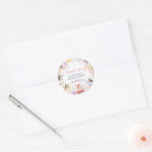Whimsical Fairy Eerste Verjaardag Feest Ronde Stic Ronde Sticker (Envelop)