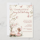 Whimsical Fairy eerste verjaardag Kaart (Voorkant)