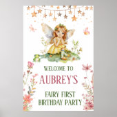 Whimsical Fairy eerste verjaardag Poster (Voorkant)