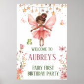 Whimsical Fairy eerste verjaardag Poster (Voorkant)