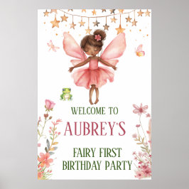 Whimsical Fairy eerste verjaardag Poster