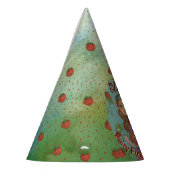 Whimsical Fairy en aardbei verjaardagsfeestje Pet Feesthoedjes (Links)