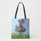 Whimsical Fairy en een Bird Canvas tas (Voorkant)
