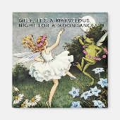 Whimsical Fairy en kikker dansers Magneet (Voorkant)