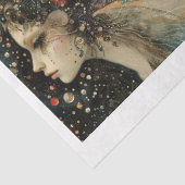 Whimsical Fairy Faces Scrapbooking Mixed Media Tissuepapier (Detail)