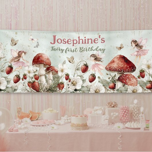 whimsical fairy first birthday custom long spandoek