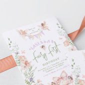 Whimsical Fairy First Birthday Enchanted forest Kaart