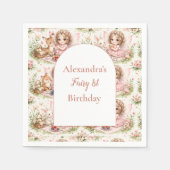 Whimsical Fairy First Birthday Servet (Voorkant)