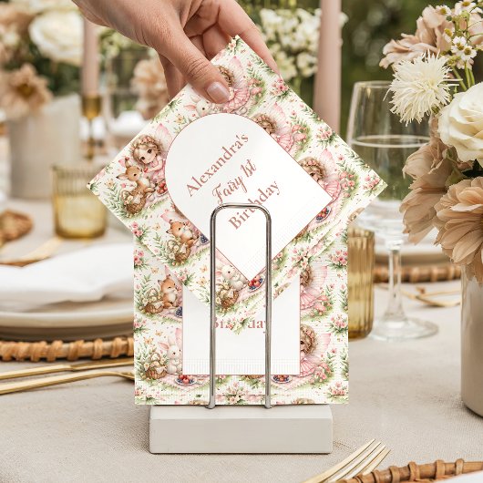 Whimsical Fairy First Birthday Servet