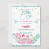 Whimsical Fairy First Magic Birthday Kaart (Voorkant)