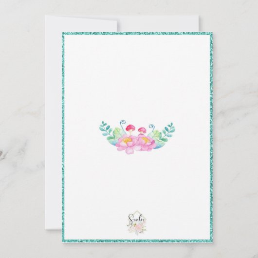 Whimsical Fairy First Magic Birthday Kaart (Achterkant)