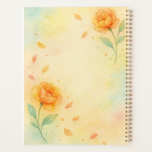Whimsical Fairy Floral Watercolor Planner (Achterkant)
