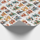 Whimsical Fairy & Forest Friends Wrapping Paper Cadeaupapier (Hoek)