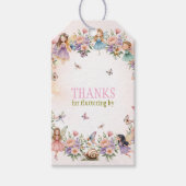 Whimsical fairy garden 1st birthday  cadeaulabel (Voorkant)