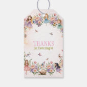 Whimsical fairy garden 1st birthday  cadeaulabel (Achterkant)