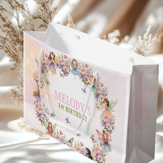 Whimsical fairy garden 1st birthday  groot cadeauzakje