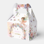 Whimsical fairy garden 2nd birthday bedankdoosjes (Achterkant)