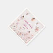 Whimsical Fairy Garden Baby Girl Douche Servet (Hoek)