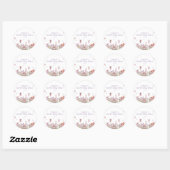 Whimsical Fairy Garden Baby shower Ronde Sticker (Vel)